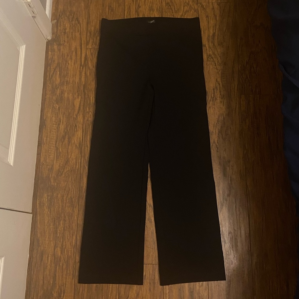 Small elastic waistband black pants NWOT